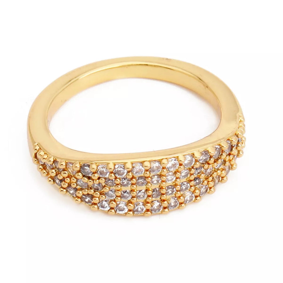 18K Gold-Plated Zircon Ring